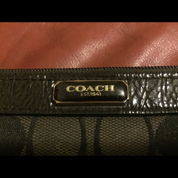 Coach Black Wristlet - Picture 2 of 3